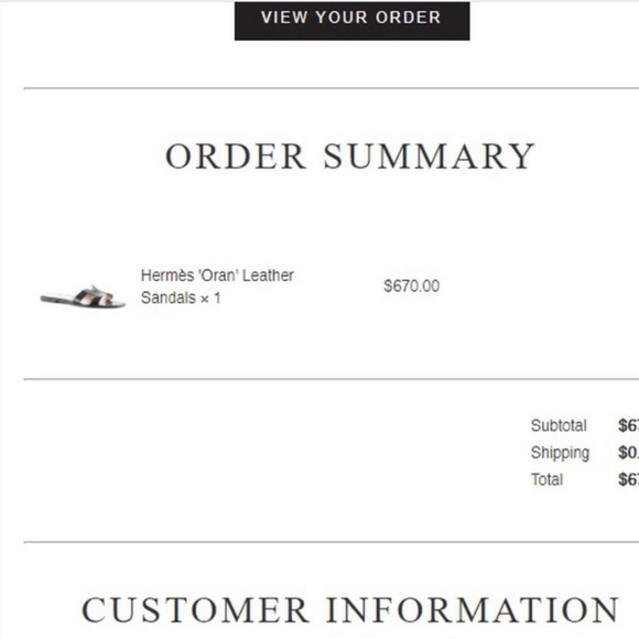 HERMES ORAN SANDALS SIZE 41/UK8 - Picture 2 of 3